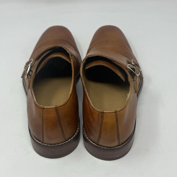 Cole Haan Giraldo Double Monk Strap Dress Shoes Mens 8 M British Tan Brown - Picture 9 of 16